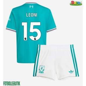 Liverpool Giovanni Leoni #15 Tredjeställ Barn 2025-26 Kortärmad (+ Korta byxor)